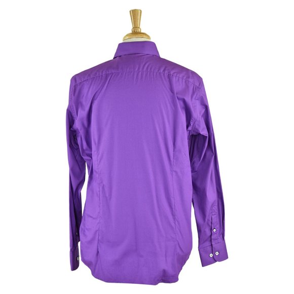 Peter Gribby Button Down Shirt XL Purple - Picture 2 of 2